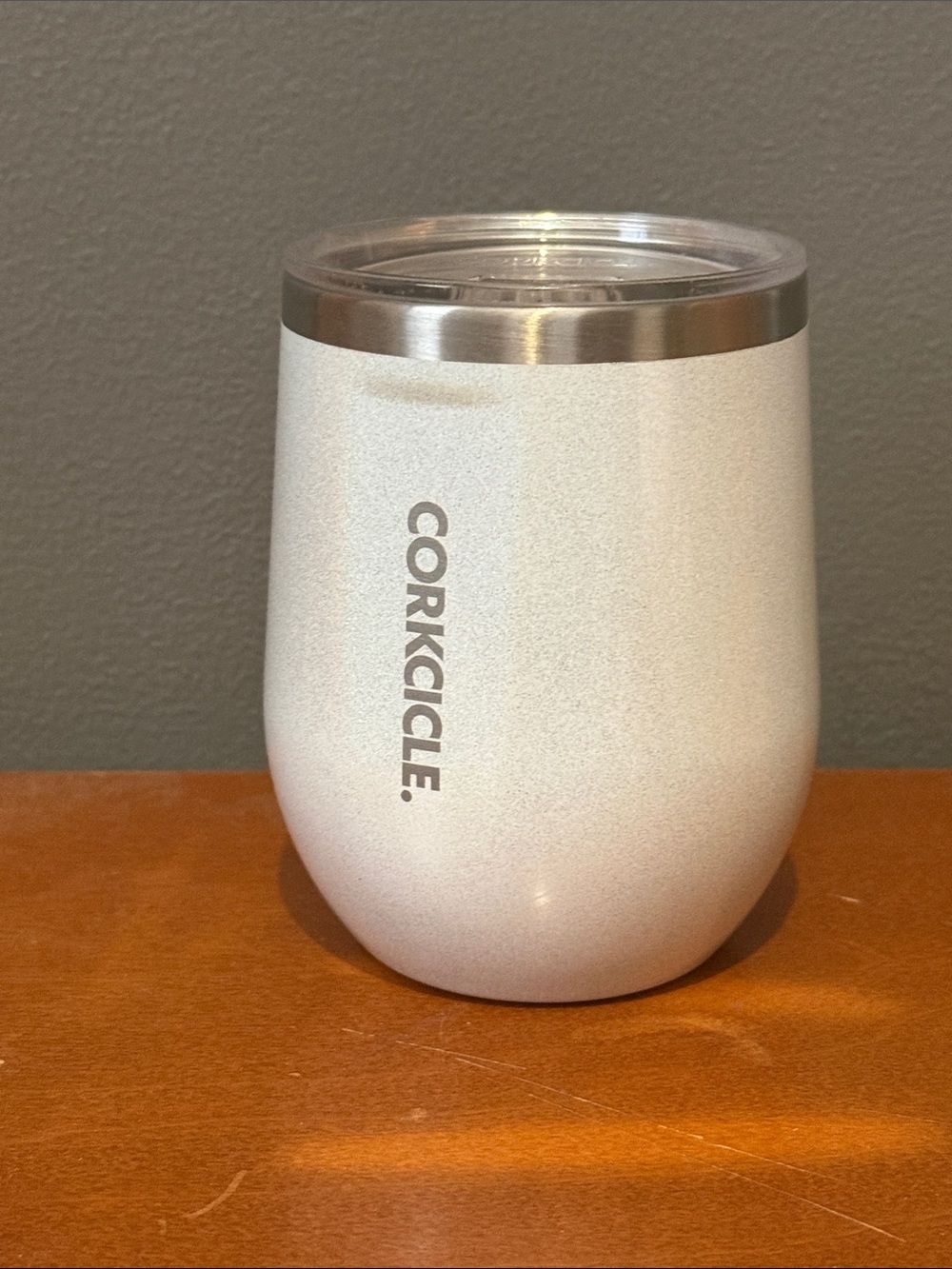 Corkcicle Pearl White Insulated Stemless Tumbler